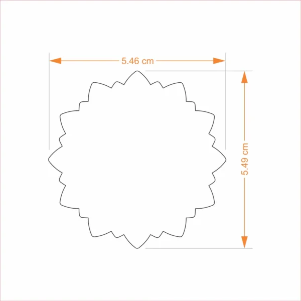 Geometric Flower Bookmark